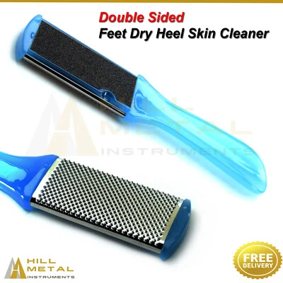 Feet Heel Grater Dead Skin Remover Callus Cleaner Double Sided Foot File  - Image 1 of 4