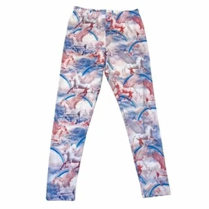 Epic Threads Girls Kids Teen Size L White Unicorn Leggings Long Pants - Picture 1 of 11