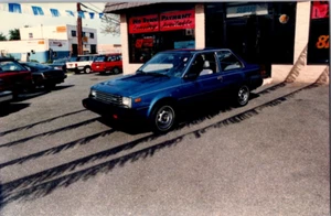 1982 Datsun Sentra Photo – Used Car Dealer Lot –Vintage Original Auto Photograph - Picture 1 of 2