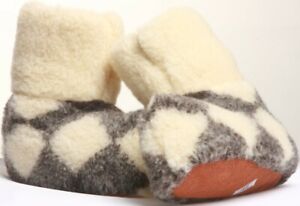 Natural 100% Sheep's Sheepskin Wool Warm Women's Slippers Boots Cozy Foot Indoor