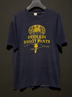 80s T-Shirt DEVILS IN BAGGY PANTS Paratroopers logo - Image 1 of 4