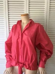 NUOVA ANTONIO BERARDI 100% seta blusa cravatte sull'orlo (taglia 40/6) - prezzo al pubblico consigliato $1400,00! - Foto 1 di 12