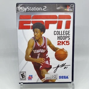 ESPN COLLEGE HOOPS 2K5 PlayStation 2 Game COMPLETE w Manual Tested & Working - Picture 1 of 5