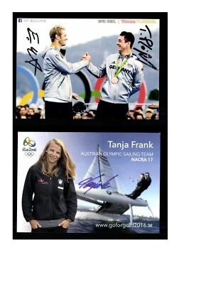 12 Autogrammkarten Segeln Original Signiert  ## K 1138 - Bild 1 von 4