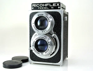 Excellent/Ricohflex Model VI Rikenon Anastigmat 80mm F/3.5 TLR Camera From Japan - Picture 1 of 18