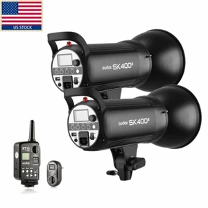 Godox 2x 400w SK400II Photography Studio Strobe Flash Light Kit Set For Wedding - Picture 1 of 12