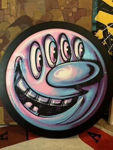 Kenny Scharf Looky Tondo Print Signed Circle Limited Edition of 99 - Picture 1 of 4
