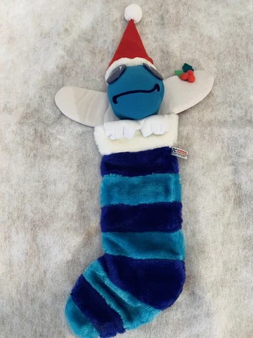 VTG Early 90s Plush 3D HUGO Charlotte Hornets 21" Christmas Stocking: NBA Mascot Cover