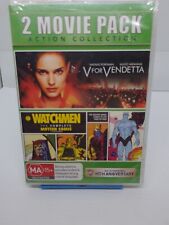 2 Movie Pack Action Collection DVD V For Vendetta/Watchmen Brand New And Sealed 