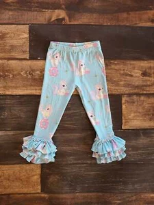 Unicorn Donuts Triple Ruffle Girl Legging - Picture 1 of 2