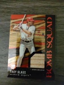 2003 Topps Pristine Bomb Squad Anaheim Angels Troy Glaus GU Schlägerkarte - Bild 1 von 2