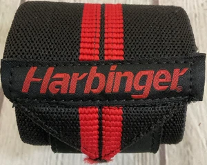 Harbinger Single Red Line Weightlifting Wrist Wrap Thumb Loop Fully Adjustable - Picture 1 of 10