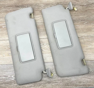 Juego 04-15 Nissan Titan Armada QX56 Parasol Par Conductor Pasajero Gris Fabricante de Equipo Original Foto 1 de 4