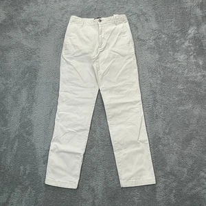 Banana Republic Damenhose 4 weiß authentisch Chino hoher Bund Stretch Baumwolle - Bild 1 von 9