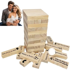 Jenga Wackelturm Pärchenspiel, Lust-Spiel, Erotikspiel Party, Swinger, Frivol DE - Bild 1 von 16