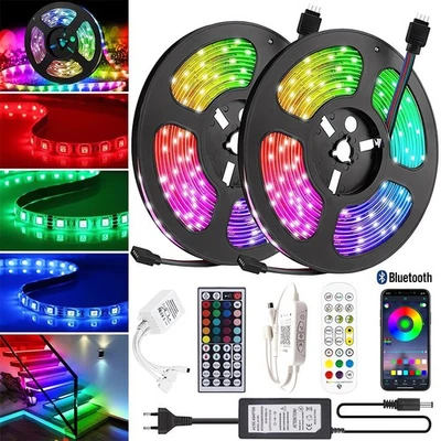 LED Stripe RGB Leiste Streifen 5050 Band Licht Leuchte Lichterkette APP 1m-30m - Bild 1 von 4