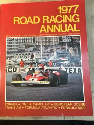 1977 Road Racing Annual by Oxman Paperback Vintage Classic Car Nice Book - Image 1 of 4