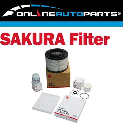 Air Oil Fuel Cabin Filter Service Kit for Hilux KUN16 KUN26 Diesel 1KD-FTV 05on - image 1 of 2