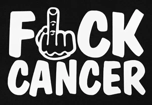 F Cancer F*ck Decal Sticker For Ford Chevy Dodge JDM Honda Mazda Truck Car SUV - Picture 1 of 1