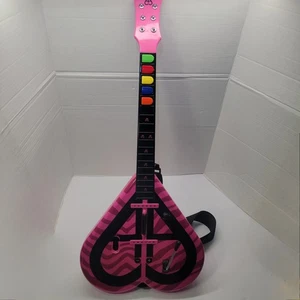 Aly & AJ Pelican Guitar Hero Controller Nintendo Wii Pink Heart PL-7535 Tested - Picture 1 of 9