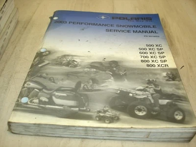 Polaris 600 700 800 XC SP 2003 motos de nieve taller manual de reparación 9918052 Foto 1 de 3