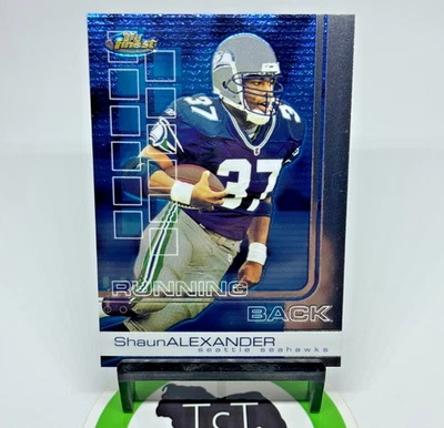 2002 Topps Finest NFL Football 37 Shaun Alexander Seattle Seahawks - Image 1 of 4