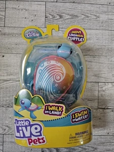 Little Live Pets Lil' Turtle Blue/Pink Rip Swirl Walks Swims Pet Turtle NEW  - Picture 1 of 6