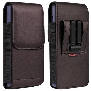 Leder Handyholster mit starkem Metall Gürtelclip und Magnetverschluss Kompat... - Bild 1 von 8