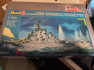 Battleship USS Massachusetts - 1:720th Scale Model Kit. Revell 05031 In Box VTG - Picture 1 of 6