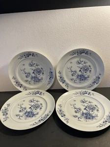 "Juego de 4 platos de ensalada Blue Peony de Vista Alegre para MOTTAHEDEH 8,5"" PORTUGAL USADO EN EXCELENTE ESTADO" - Imagen 1 de 9