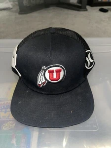 Sombrero de camionero ajustable vintage Hurley Utah Utes - Imagen 1 de 7