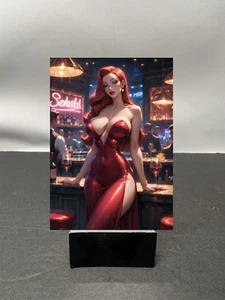 Jessica Rabbit Waifu Anime Custom Art Trading Card NSFW AVAILABLE W5114 - Picture 1 of 2