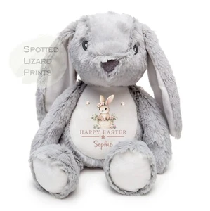Personalised Easter Bunny Soft Toy - First Easter Gift - Baby Easter - Picture 1 of 10