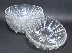 Vintage Anchor Hocking Glas Maser Inspiration Klar Dessert Schüssel Set 4 - Bild 1 von 7