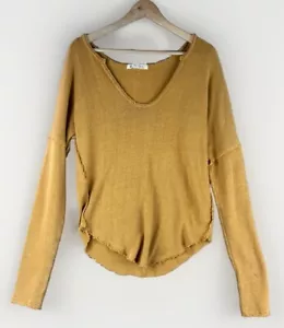 Suéter para Mujer We The Free Talla Pequeña Mostaza Envejecido Retro Boho Festival - Imagen 1 de 9