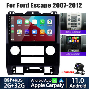 ANDROID 12.0 CAR GPS NAVI CARPLAY STEREO RADIO PLAYER FOR FORD ESCAPE 2007-2012