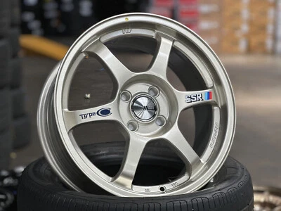 Nuevo diseño 16x7 ULF tipo C RS (4 ruedas) 4x100 apto para HONDA TOYOTA MAZDA KIA dorado Foto 1 de 4