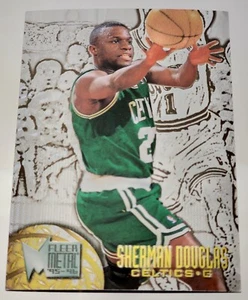 1995-96 FLEER METAL Sherman Douglas #6 Celtics Silver Foil + FREE Toploader MINT - Picture 1 of 3