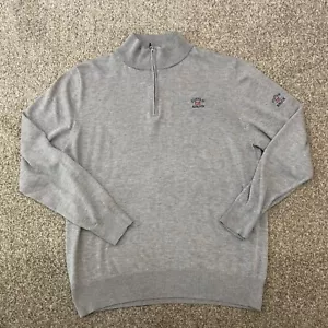 Cutter & Buck Mens 1/4 Zipped Long Sleeve Golf Jumper Grey XL - Picture 1 of 6