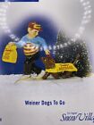 Dept. 56 Snow Village- Weiner Dogs To Go - “As Is”