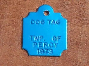 Vintage Township of Percy 1973 Dog Tax Tag License Canada    ce25 - Picture 1 of 2