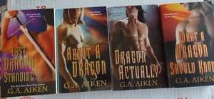 G.A. Aiken: About A Dragon, Last Dragon Standing, Dragon Actually - Foto 1 di 5
