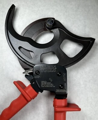 NEW Klein Tools 63750 Ratcheting Cable Cutter, 1000 MCM - Image 1 of 4