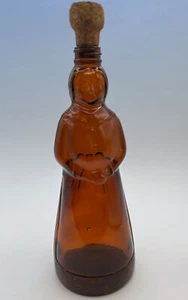 Vintage 1973 Mrs. Butterworth's Sirup 10" Braunglasflasche 24oz Korkenverschluss Repl - Bild 1 von 5