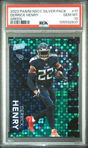 Derrick Henry 2023 Panini The National Silver Packs Green 2/5 PSA 10 *Pop 1* - Picture 1 of 2