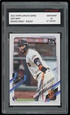 JOEY BART 2021 TOPPS UPDATE SERIES 1ST GRADED 10 BASEBALL ROOKIE CARD GIANTS