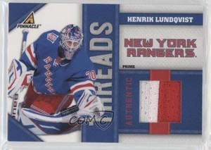 2010-11 Panini Pinnacle Threads Prime /25 Henrik Lundqvist #HL HOF