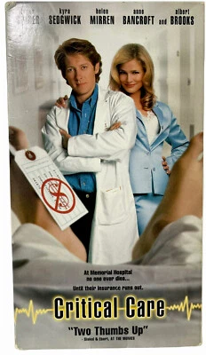 Critical Care VHS 1998 Comedy Satirical Drama with James Spader Kyra Sedgwick - Image 1 of 4
