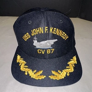 De colección New Era USS JOHN F KENNEDY CV 67 Snapback Sombrero Dupont Visera Modelo Pro - Imagen 1 de 8