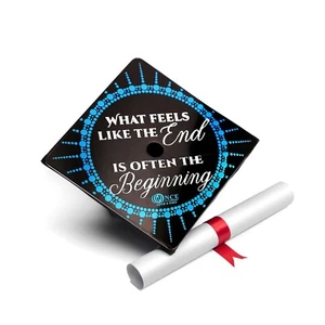 Graduation Cap Decorations, Aluminum Cap Topper, Graduation Gift for graduates - Picture 1 of 38